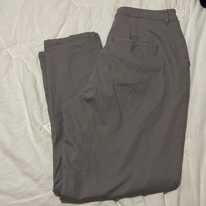 asos design size 10 grey slacks, trousers, straight leg, work, office wear